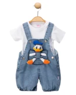 Ördekli Erkek Bebek Salopet Takım - Görsel 2