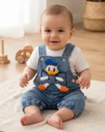 Ördekli Erkek Bebek Salopet Takım