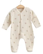 Ayıcık Desenli Raporlu Patikli Erkek Bebe Tulum - Görsel 2