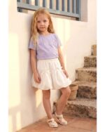 Bon Voyage Baskılı Balon Etekli Kız Çocuk Takım - Görsel 2