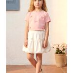 Bon Voyage Baskılı Balon Etekli Kız Çocuk Takım