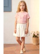 Bon Voyage Baskılı Balon Etekli Kız Çocuk Takım