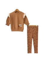 Brode Kol Detaylı Kız Bebek Takım - Görsel 3