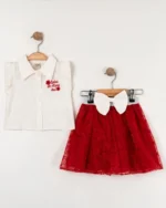 Gömlekli Etekli Kız Çocuk Takım - Görsel 2