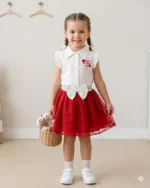 Gömlekli Etekli Kız Çocuk Takım