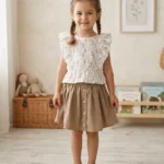 Keten Etekli Kız Çocuk Takım