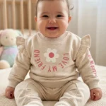 Kışlık Üçiplik Kız Bebek Takım