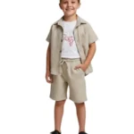 Lets Party Baskılı Yazlık Üçlü Erkek Çocuk Takım