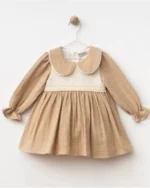 Robalı Müslin Kız Çocuk Elbise - Görsel 2