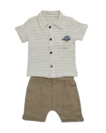 Müslin Gömlekli Erkek Bebek Takım - Görsel 3